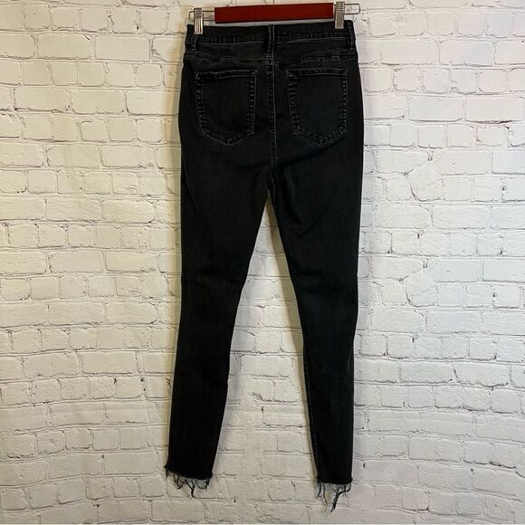 PacSun High Rise Jeggings Black Distressed size 26L - Picture 6 of 9